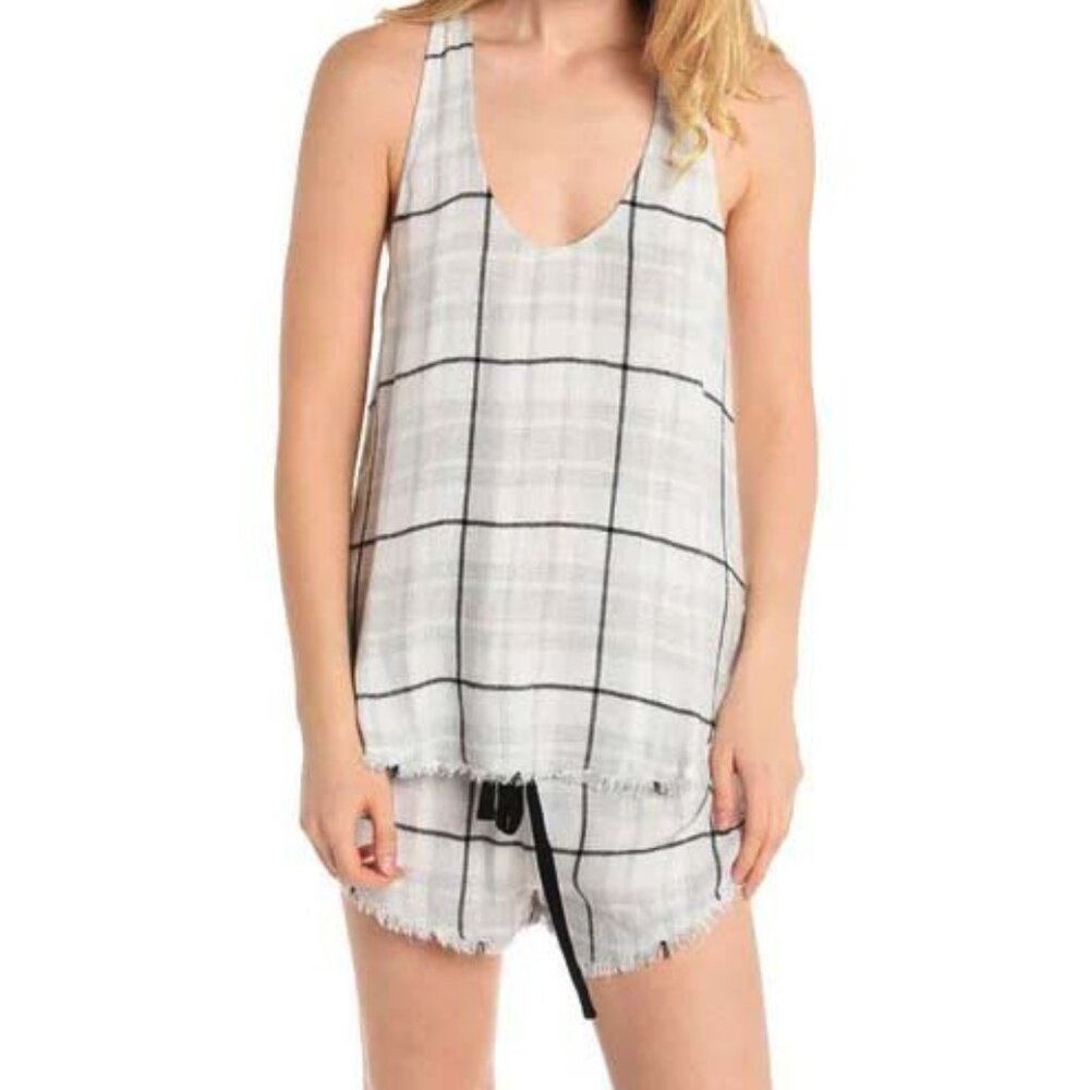 BELLA DAHL Fray Hem Tanke & Shorts Boxer Set